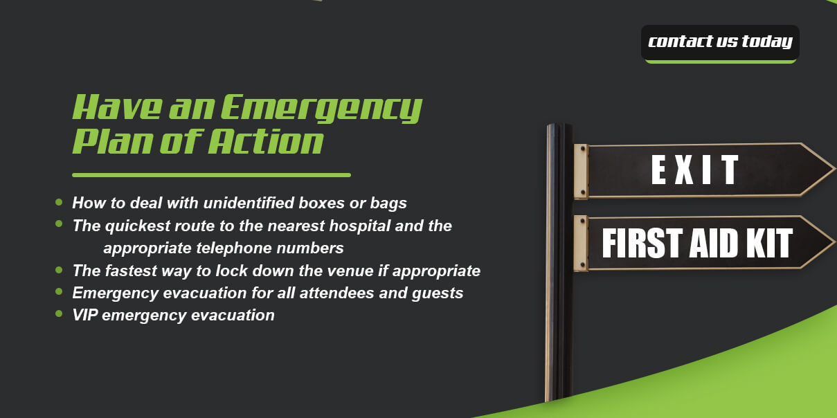 emergency plan of action for your colorado venue