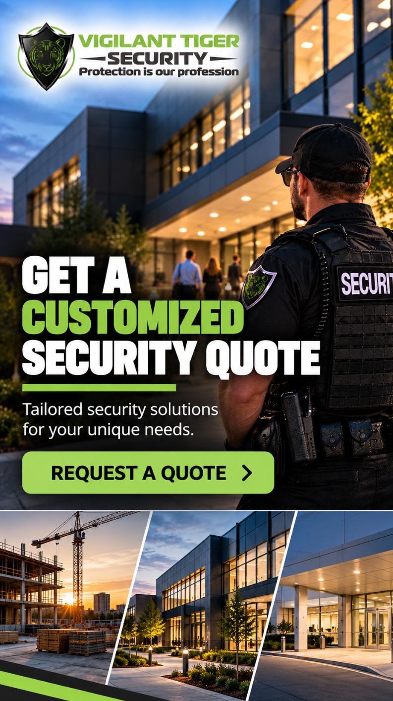 Get a customized security quote from Vigilant Tiger Security